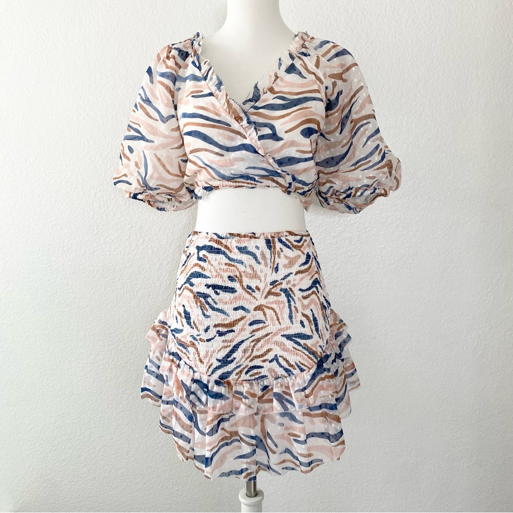SAYLOR TERYN Print Two-Piece Skirt Set